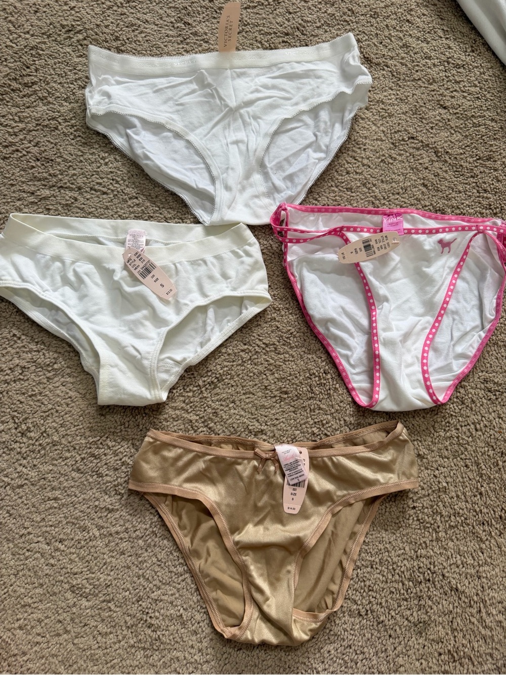 Victoria’s Secret Panty Bundle Size S NWT 4 Piece Bikini Underwear - Picture 2 of 9